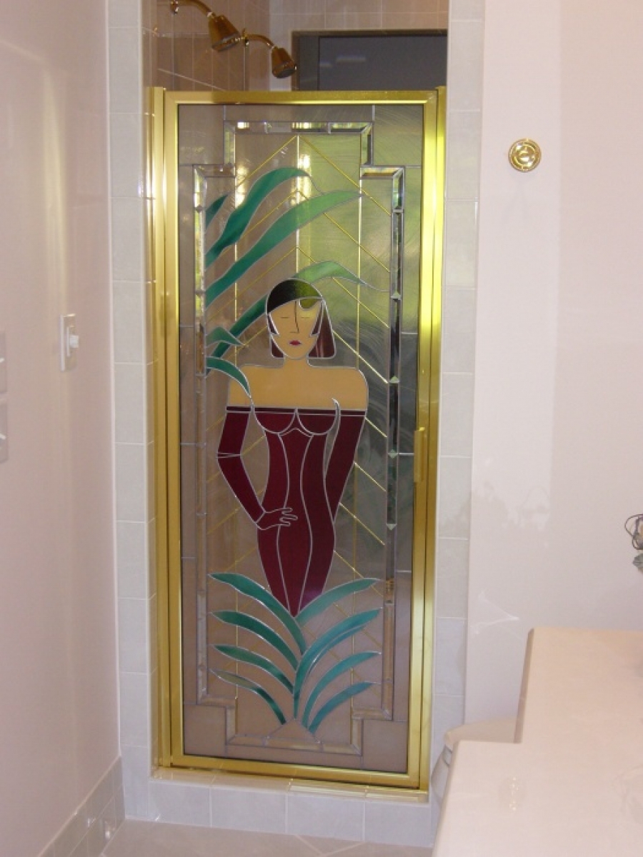 2 Crystalline Framed Hinge Shower Doors
